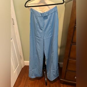 Light Blue Wide-Leg Pants